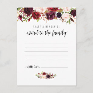 Postal Serviço Funerário, Borgonha, Compartilhe um cartão