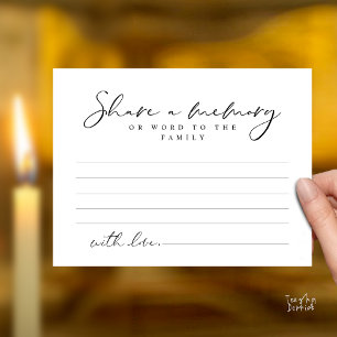 Postal Serviço Funerário, Compartilhe uma memória, Cartão