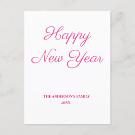 Postal simples e mínimo adicione seu cartão de ano novo