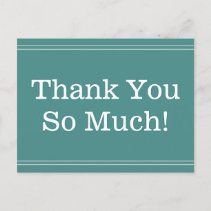 Postal Simples, Profissional "Muito Obrigado!" Cartão Pos