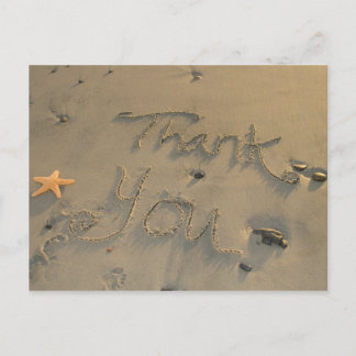 Postal Starfish Obrigado Cartão