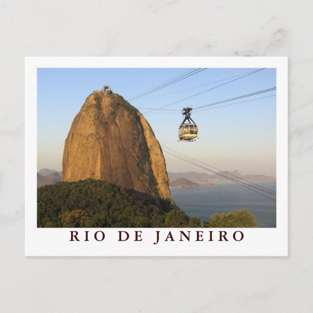 Postal "Sugarloaf, cartão de Rio de Janeiro" (Frente)