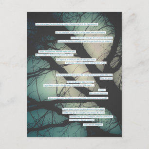 Postal sujeira sem cartão de compaixão musical