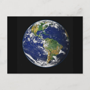 Postal Terra do Cartão de Posto Espacial