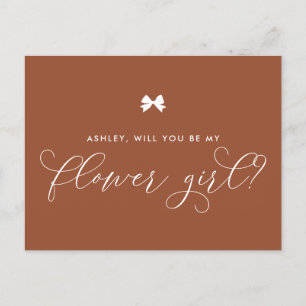 Postal Terracotta Você Vai Ser Meu Cartão De Menina Flor