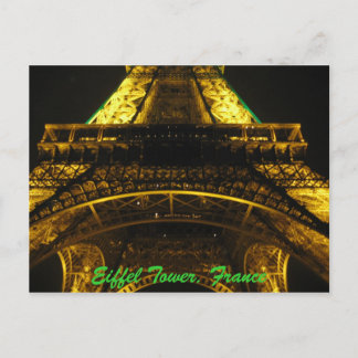 Postal Torre Eiffel, cartão de France