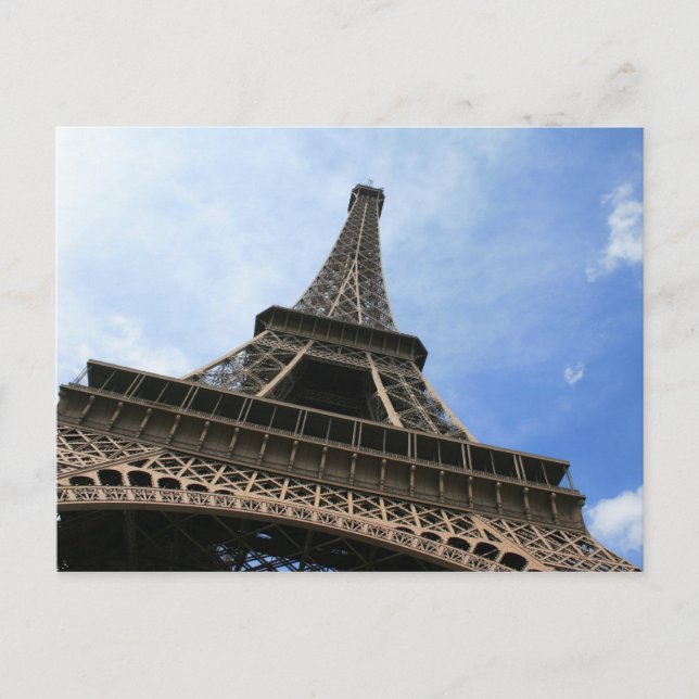 Postal Torre Eiffel, cartão de Paris, France (Frente)