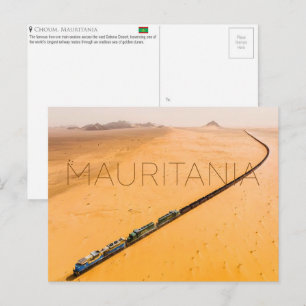 Postal Trem de Minério de Ferro, Choum, Mauritânia Cartão
