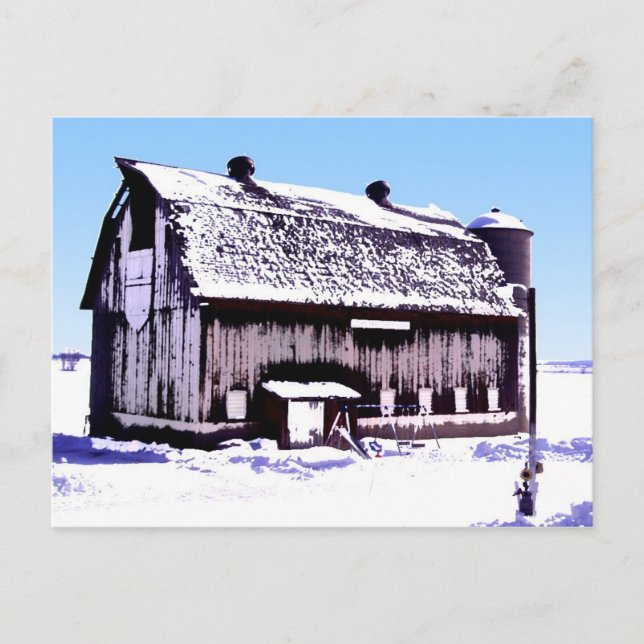 Postal Trescher Barn- cartão postal. (Frente)