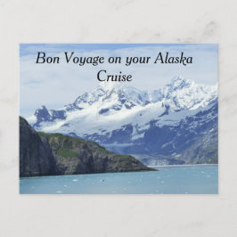 Postal Um cartão de viagem para um cruzeiro no Alaska