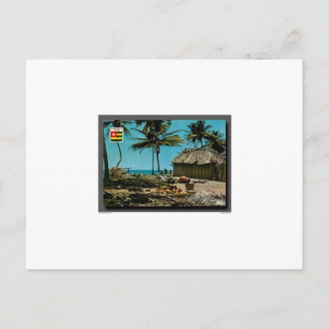 Postal Um cartão simpático do Togo África (Frente)