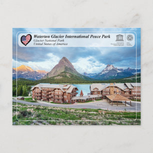 Postal UNESCO WHS - Parque Nacional Glacier Cartão Posta