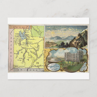 Postal Utah, cartão vintage 1889