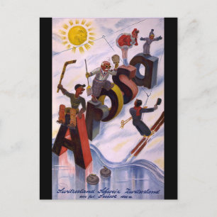 Postal Vejo você lá Cartão