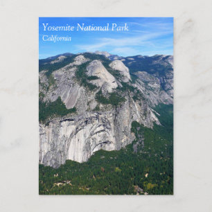 Postal Ver a partir do Glacier Point, Yosemite, CA Cartão