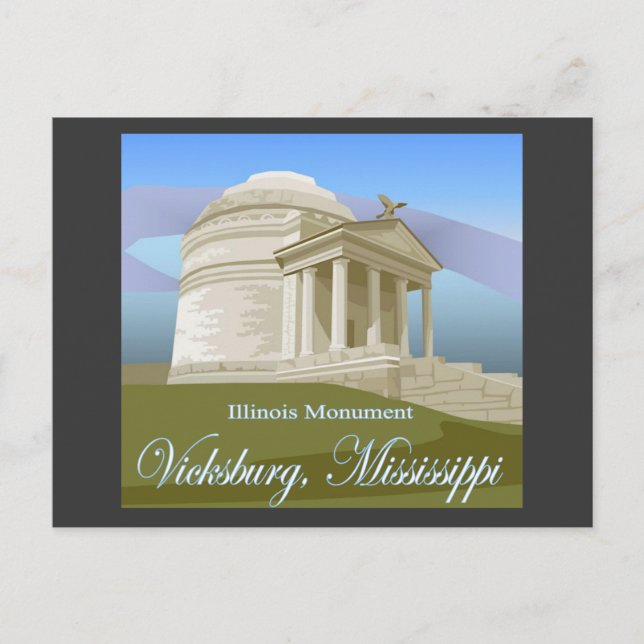 Postal Vicksburg, cartão do MS (Frente)