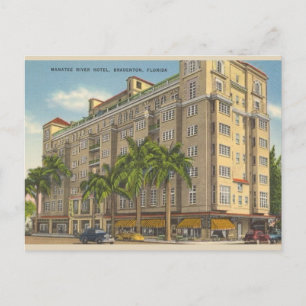 Postal Vintage Bradenton Flórida - Cartão de Posto