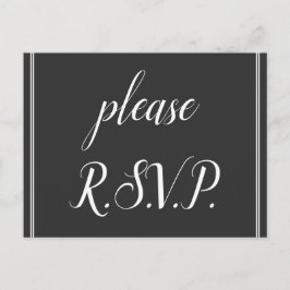 Postal Vintage, Classic "por favor R.S.V.P." Cartão Posta