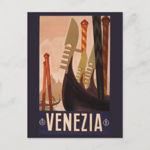 Postal Vintage Venezia (Veneza) Itália — cartão posta