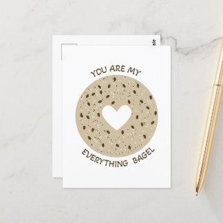 Postal Você é meu bagel de tudo - Cartão de Namorados eng