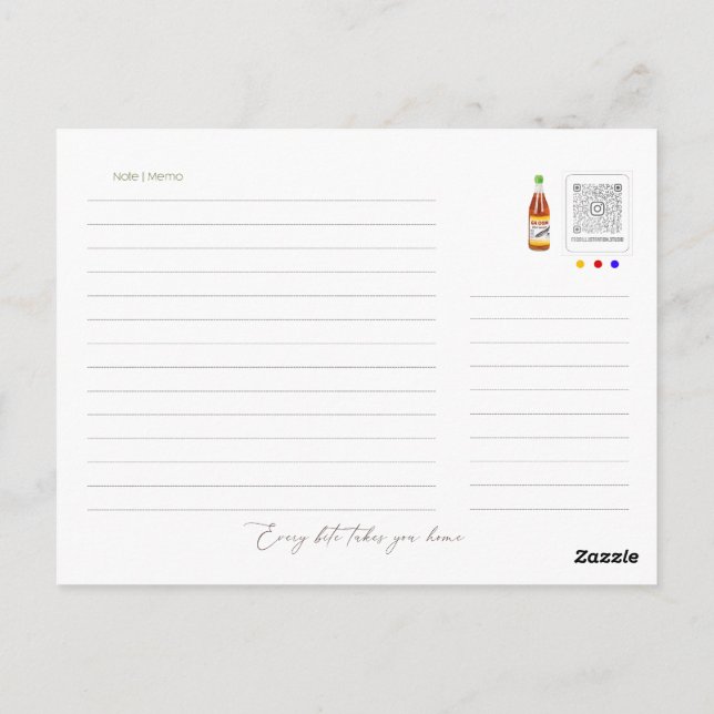 Postal Você é o meu cartão de pai. (Verso)