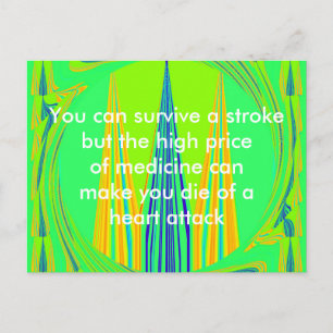 Postal Você pode sobreviver a um cartão Poste de derrame