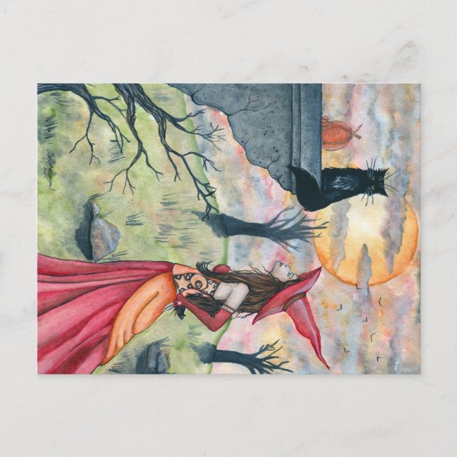 Postal Wiggles e o cartão da bruxa (Frente)