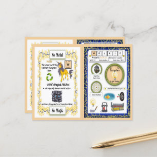 Postal Wolfie - Cartão de Jogo Tungsten Horn Unicorn