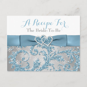 Postal Wonderland de inverno, Cartão de Receita de Coraçõ