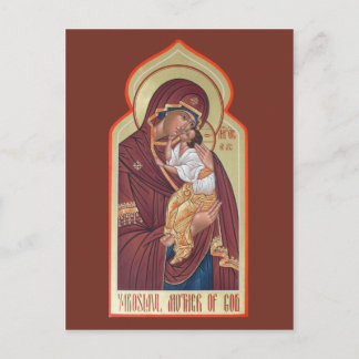 Postal Yaroslavl Mãe de Deus Cartão de Oração