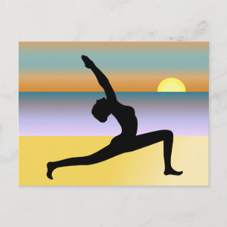 Postal Yoga No Cartão De Posto Praia