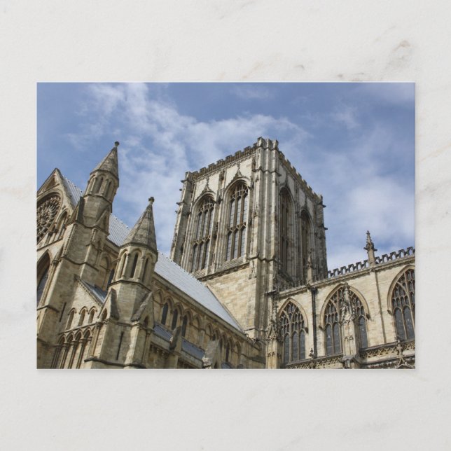 Postal York Minster, Yorkshire, Inglaterra - Cartão de Po (Frente)
