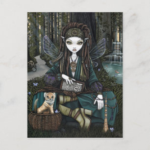 Postal Zoti Nature Awen Sage Fairy Balance Fae Cartão po
