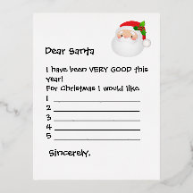 Postcard - Dear Santa I Would Like...