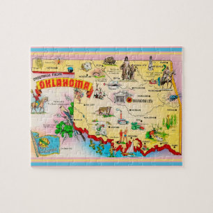 Postcard Map Jigsera Quebra-cabeça