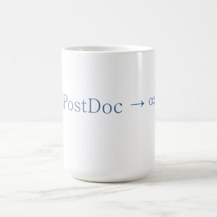 PostDoc aproxima a infinidade - caneca de café