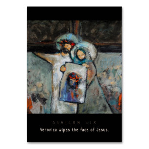 Poste seis, cara das limpezas do Veronica, cartão