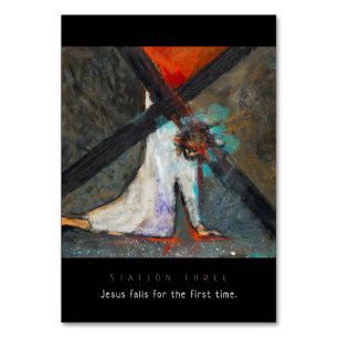 Poste três, cartão da oração das quedas #1 de