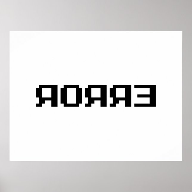 Poster Я OЯ Я Eixo | ERRO (Frente)