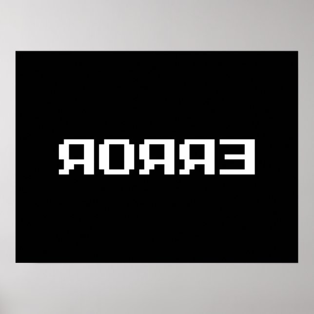 Poster Я OЯ Я Eixo | ERRO (Frente)