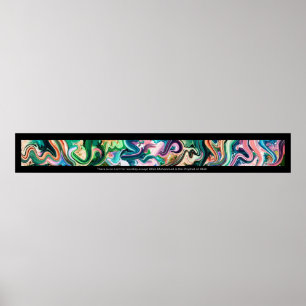 Póster فن-الخط-لا-إله-إلا-الله árabe d