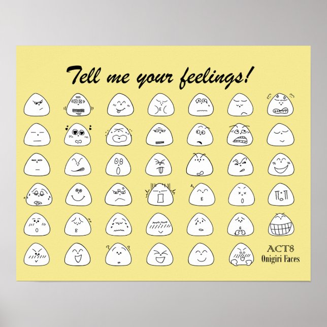 POSTER お に ぎ り 一 顔 ポ 覧 ス タ ー (Frente)