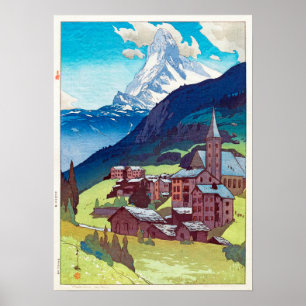 Póster マッターホルン, Matterhorn, Hiroshi Yoshida
