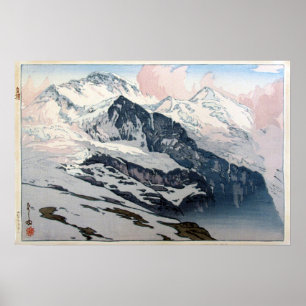 Poster ユングフラウ, Jungfrau, Hiroshi Yoshida, Woo