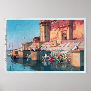 Póster ヴァーラーナシー, Varanasi, Hiroshi Yoshid