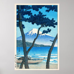 Poster 三 保 の 士, Monte Fuji em Miho, Hasui Kawase