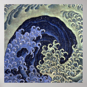 Póster 北 斎 波, 北 斎 Hokusai Wave, Hokusai
