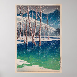 Póster 大正池, lagoa de Taishô em Kamikôchi, Hasui K
