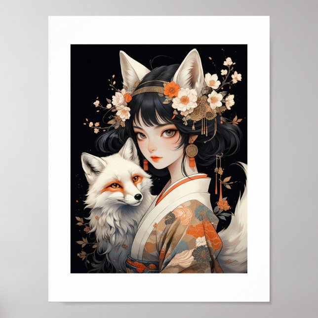 Poster 妖狐［japanese fox monsters］001 (Frente)