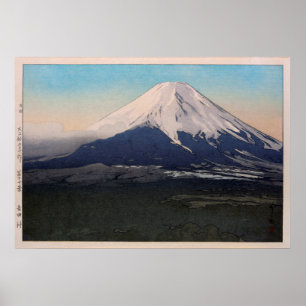 Póster 富士十景吉田村, dez vistas de Fuji, vil de